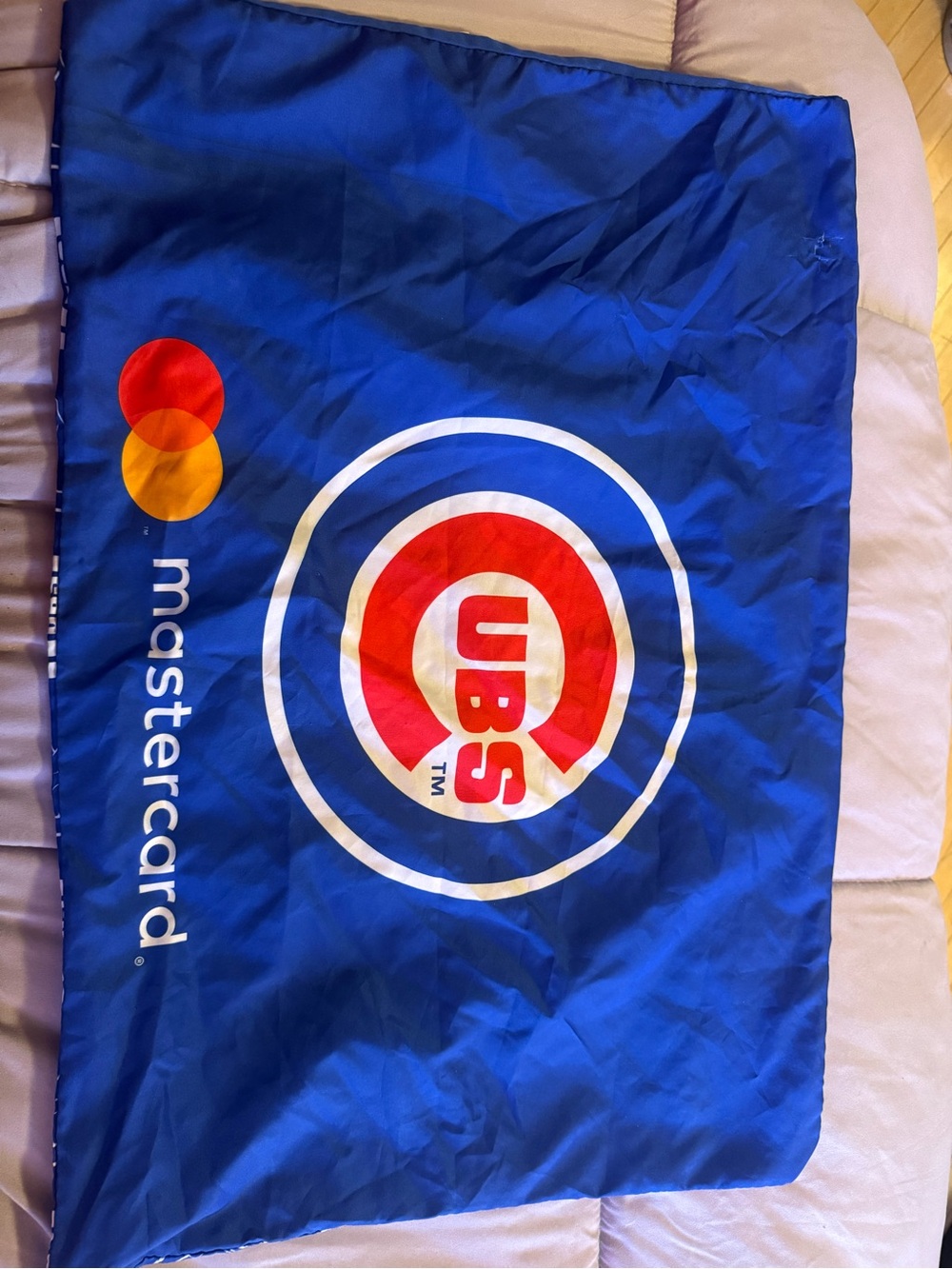 Chicago Cubs x Mastercard Blue Promotional Pillowcase